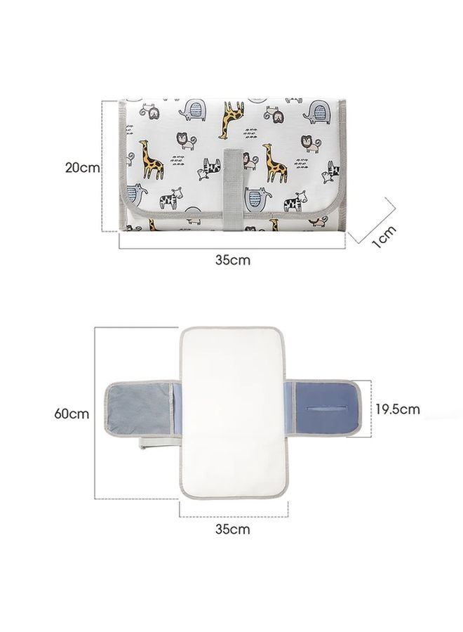 Jungle Paradise Portable Diaper Changing Mat Lightweight Foldable for Strollers Travel - Image 2